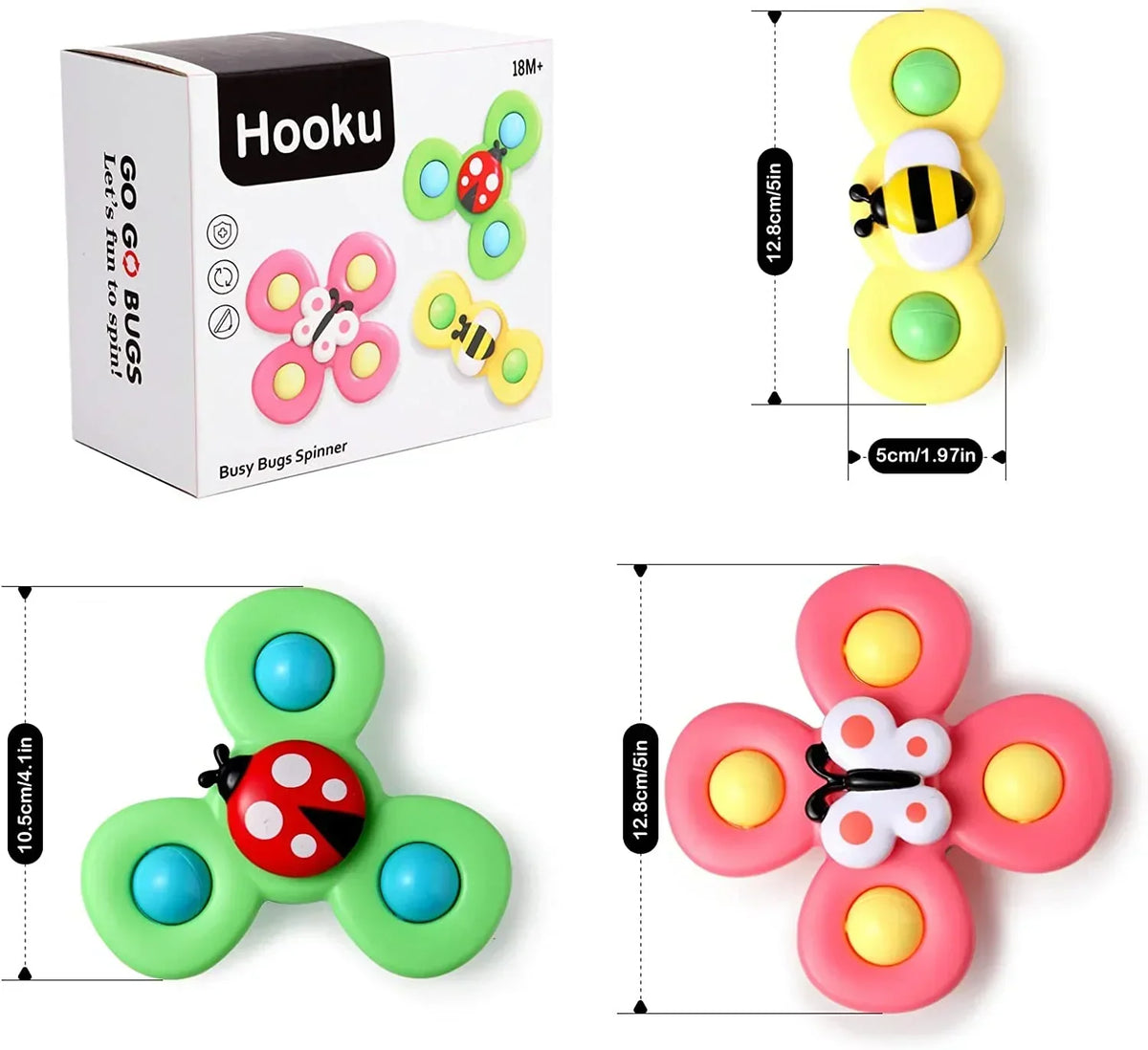 Interactive Bath Spinner Toy | Make Bath Time Fun - Spinning Bath Toy