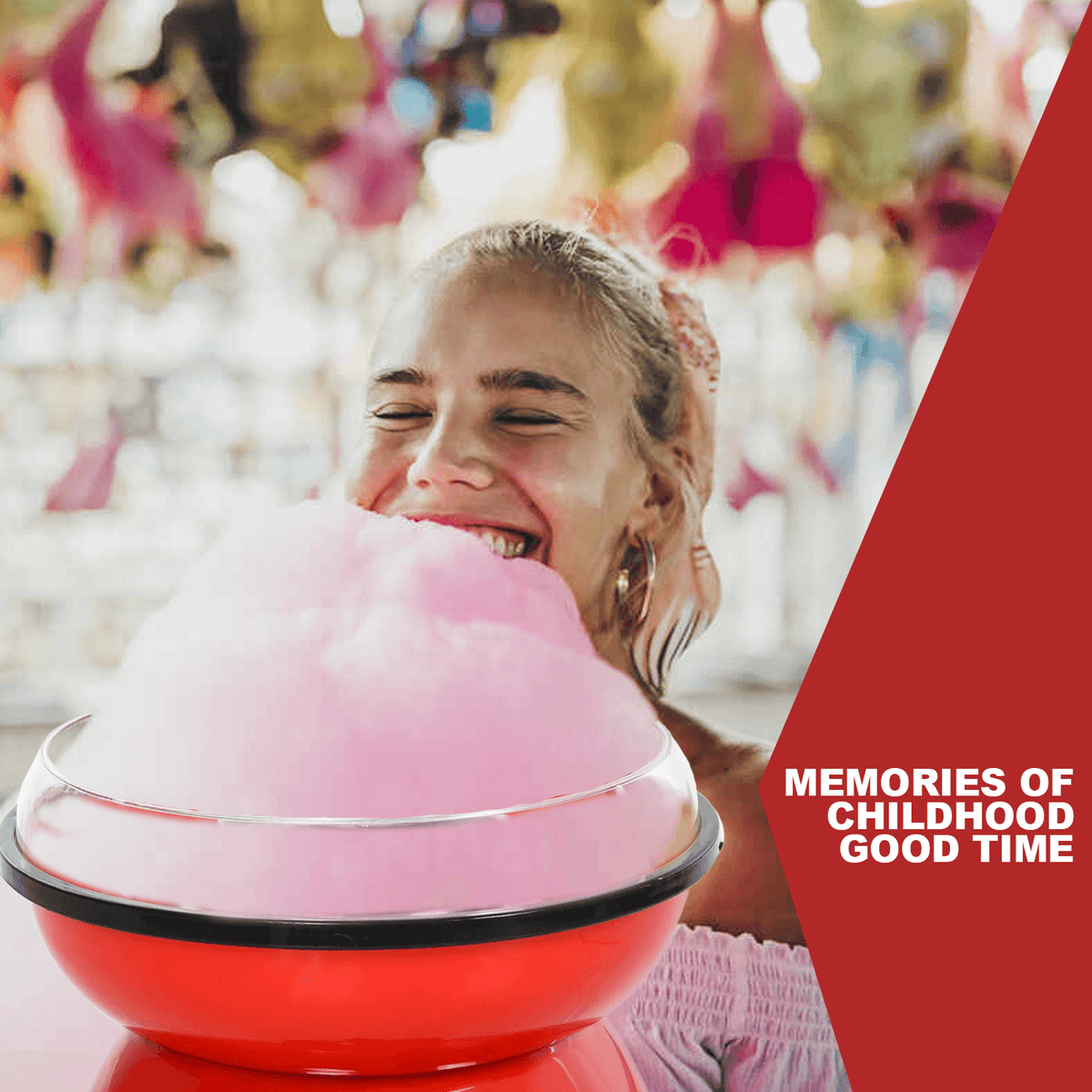 Cotton Candy Floss Machine - 450w Electric Candyfloss Machine Non-stick Cotton Sugar Candy Floss Maker DIY