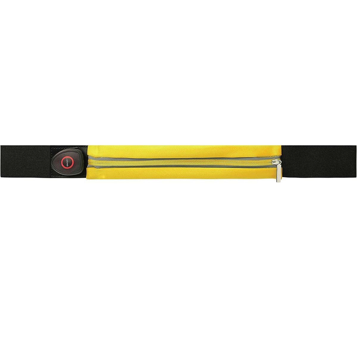 Flipbelt for Running - Ultra Yellow Coloured LED Reflective Running Belt For Women and Men USB Rechargeable Running Phone Holders Waist Bag
