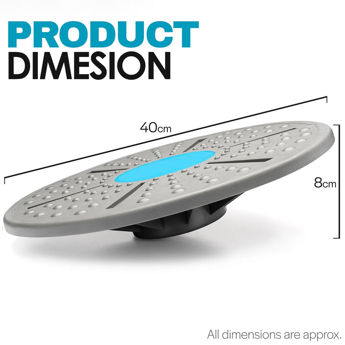 Wobble Board for Adults - Wobble Balance Board Exercise Fitness Yoga Stability Training Rehabilitation Aid