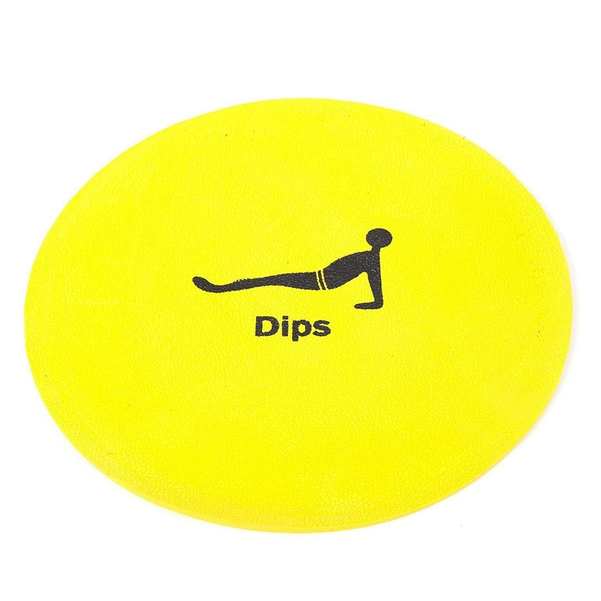 Foot Sliders Exercise - Workout Rubber Disc Markers 10 Exercises Circuit Training Set Flat Cone Non Slip