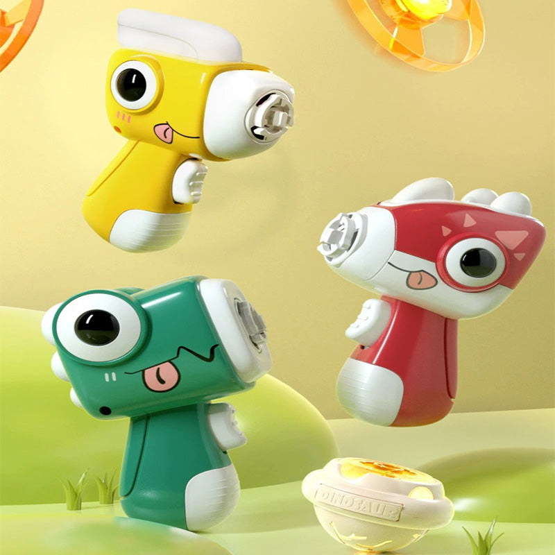 2in1 Dino Spinning Top and Frisbee Launcher Toy