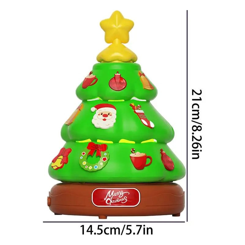 Music Bubble Christmas Tree with stickers for decorating