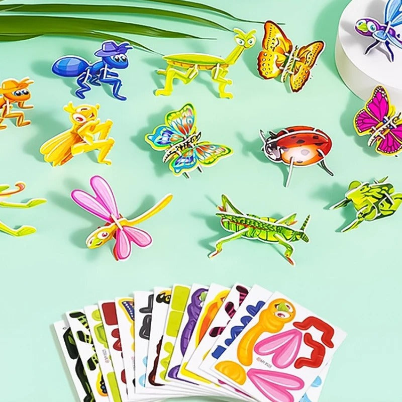 3D cartoon puzzle set for children