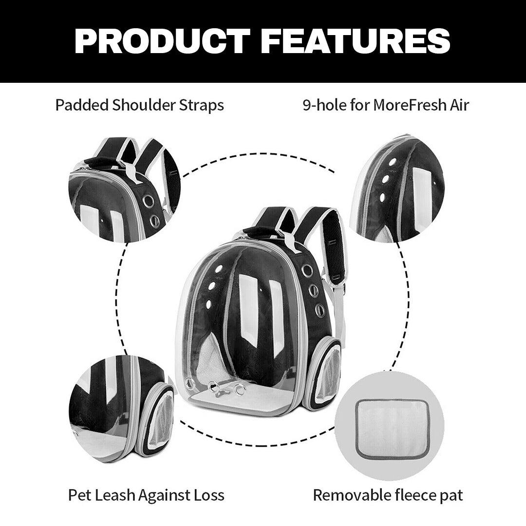 Cat Fitness & Travel Duo – 7th Gen Cat Treadmill Wheel & Pet Astronaut Travel Backpack