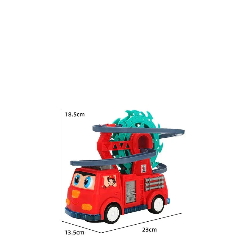 Fire brigade duck slide toy car