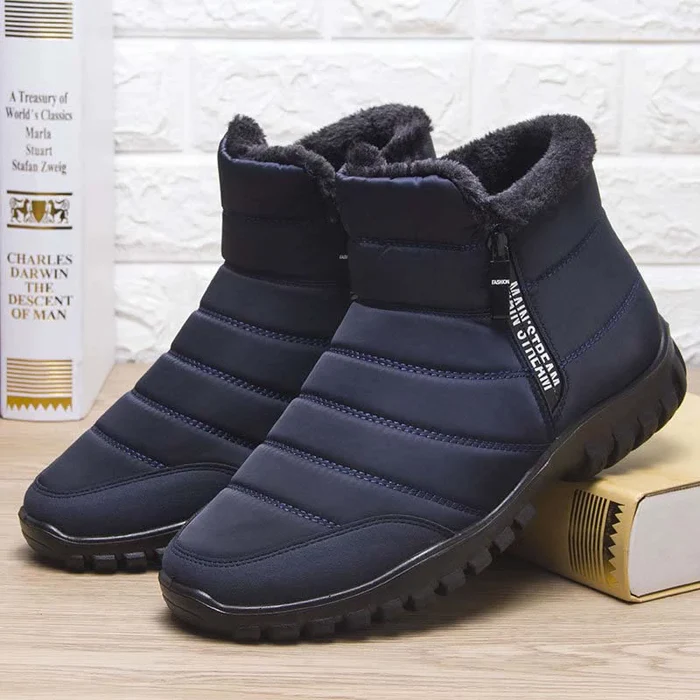 š„Autumn Hot Saleš„Waterproof Warm Cotton Zipper Snow Ankle Boots