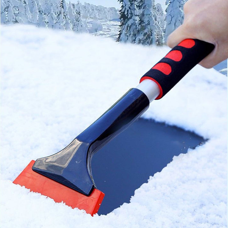 Dual Head Snow Broom with Ice Scraper for Car