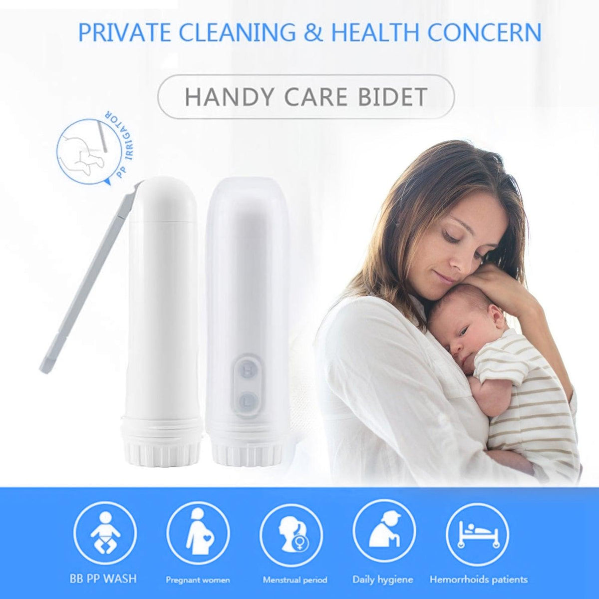Electric Portable Bidet - Automatic Bidet Sprayer Travel Shower Spray Travel Cleaning