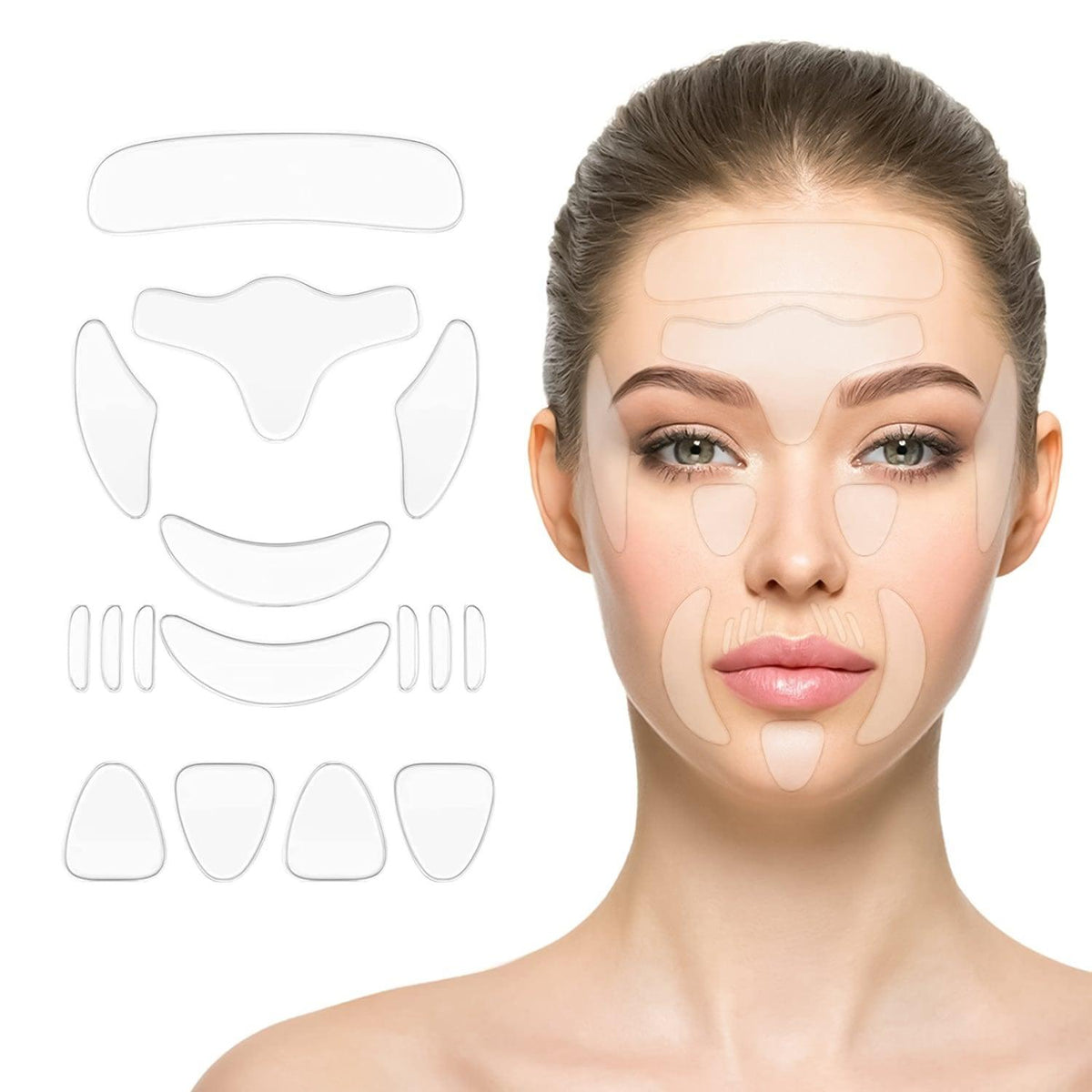 Silicone Wrinkle Patches - 16Pcs Silicone Anti Wrinkle Pad Patches For Face Eye Forehead