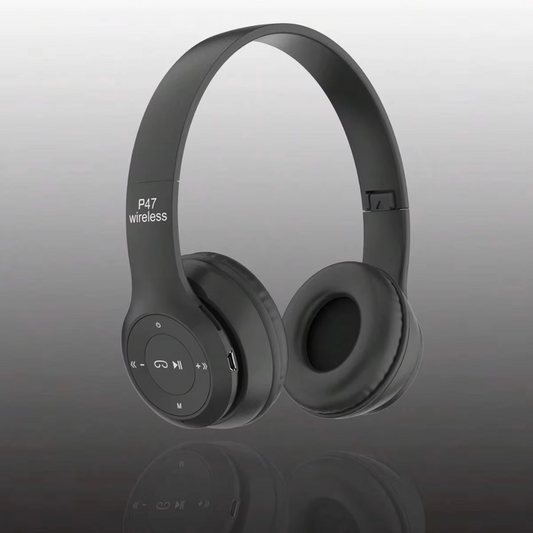 Wireless Bluetooth Foldable Headphones with Mic – HiFi Bass Stereo