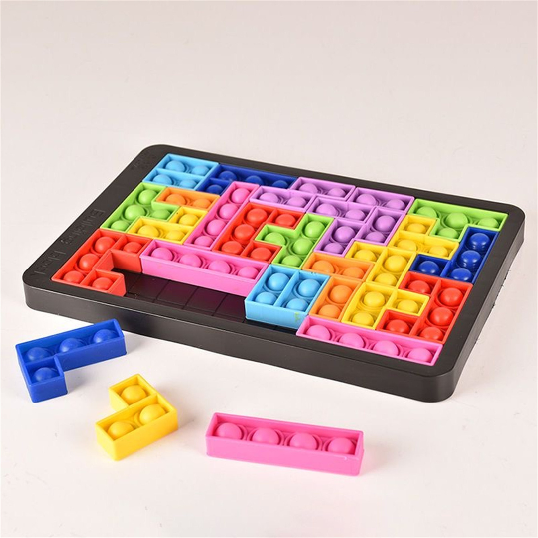 Colourful Tetris children's game