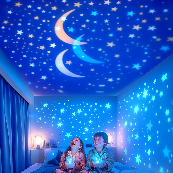 2-in-1 children's night light and projector