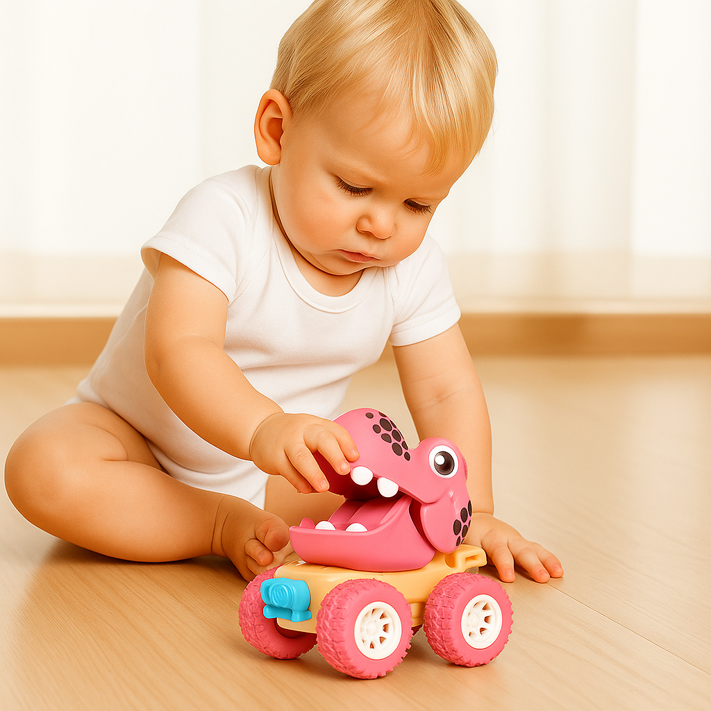 PUSH & DRIVE – DINO MONSTER TRUCKS
