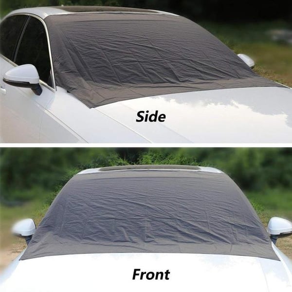 ❄️☀️ 50% OFF! Windshield Anti-Snow & Anti-Frost Cover with Mirror Protection – Ready-to-Drive in Any Weather!