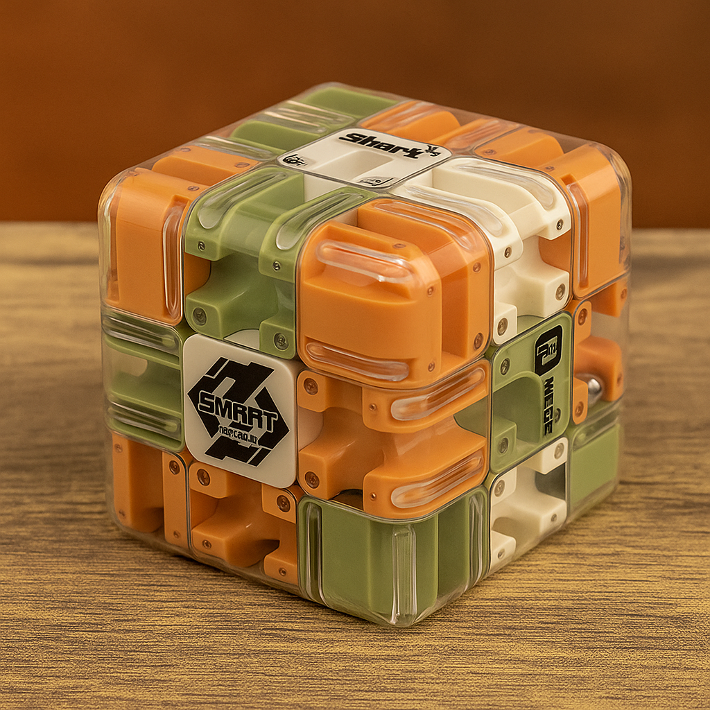 3D maze puzzle cube