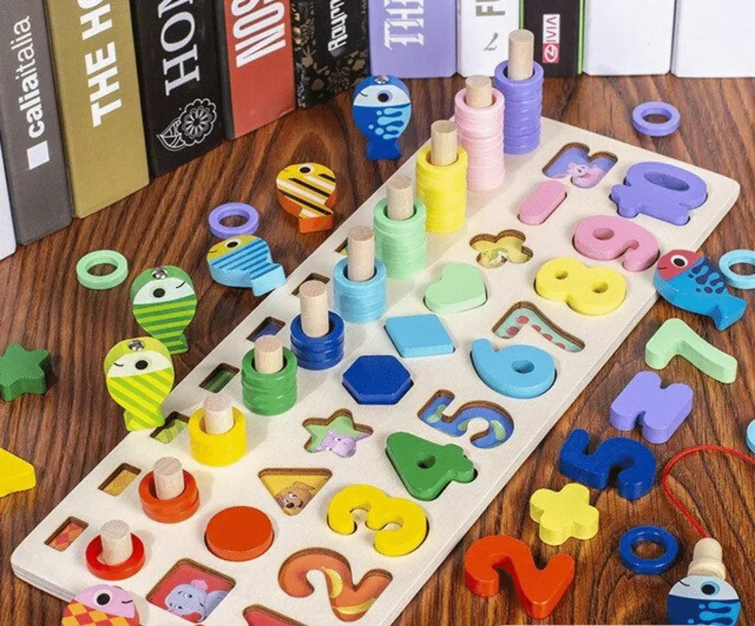 WoodenEdu | Cognitive Learning Toy - Montessori Wooden Board