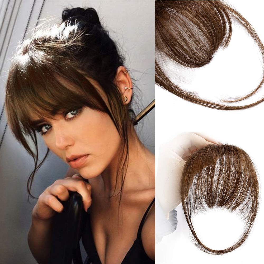 🎀Hot Sale 50% OFF🎀Clip In Bangs 100% Human Hair Extensions Air Bangs