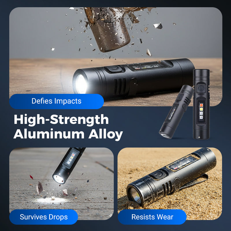 🎁Buy 2 Get 1 Free🔥💥Multi-Functional Aluminum Alloy Mini Flashlight✨