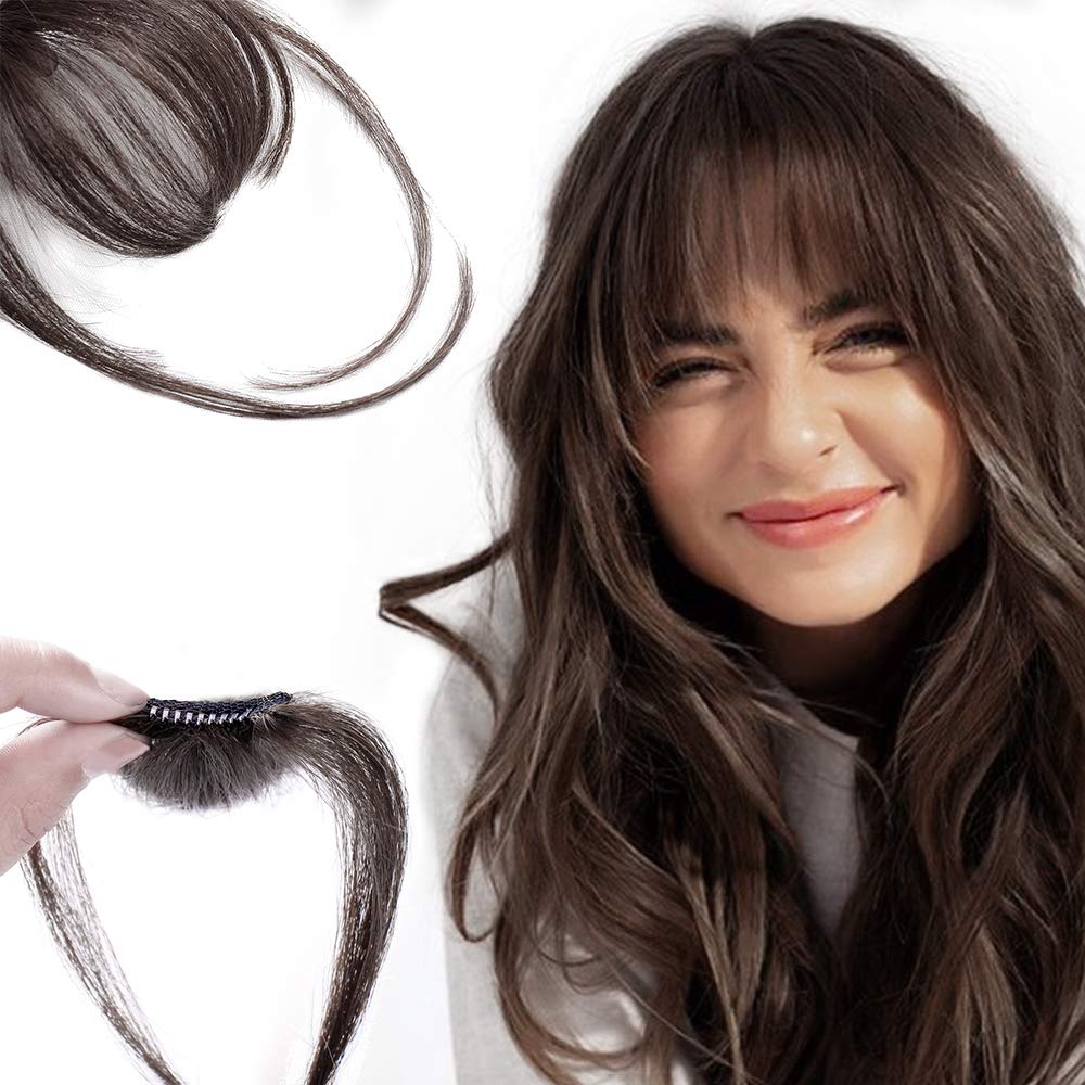 🎀Hot Sale 50% OFF🎀Clip In Bangs 100% Human Hair Extensions Air Bangs