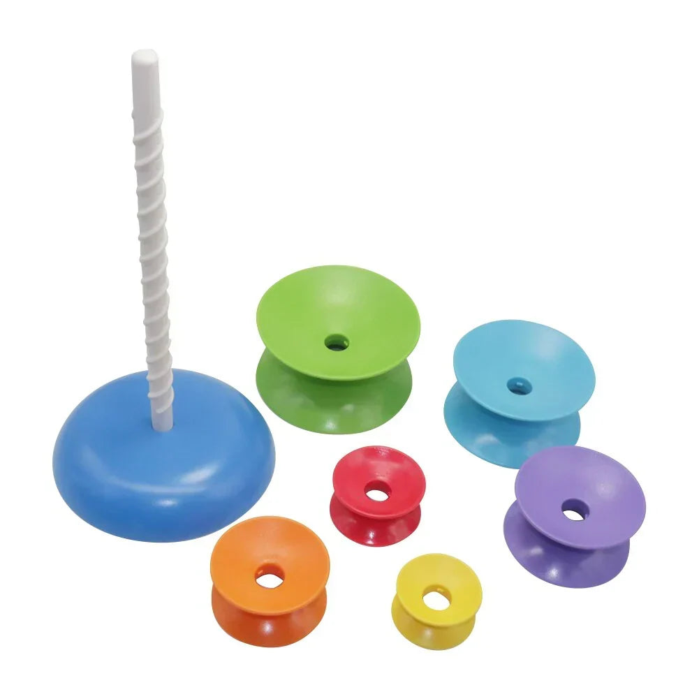 Rainbow Spin Stacker – Colourful Learning Fun