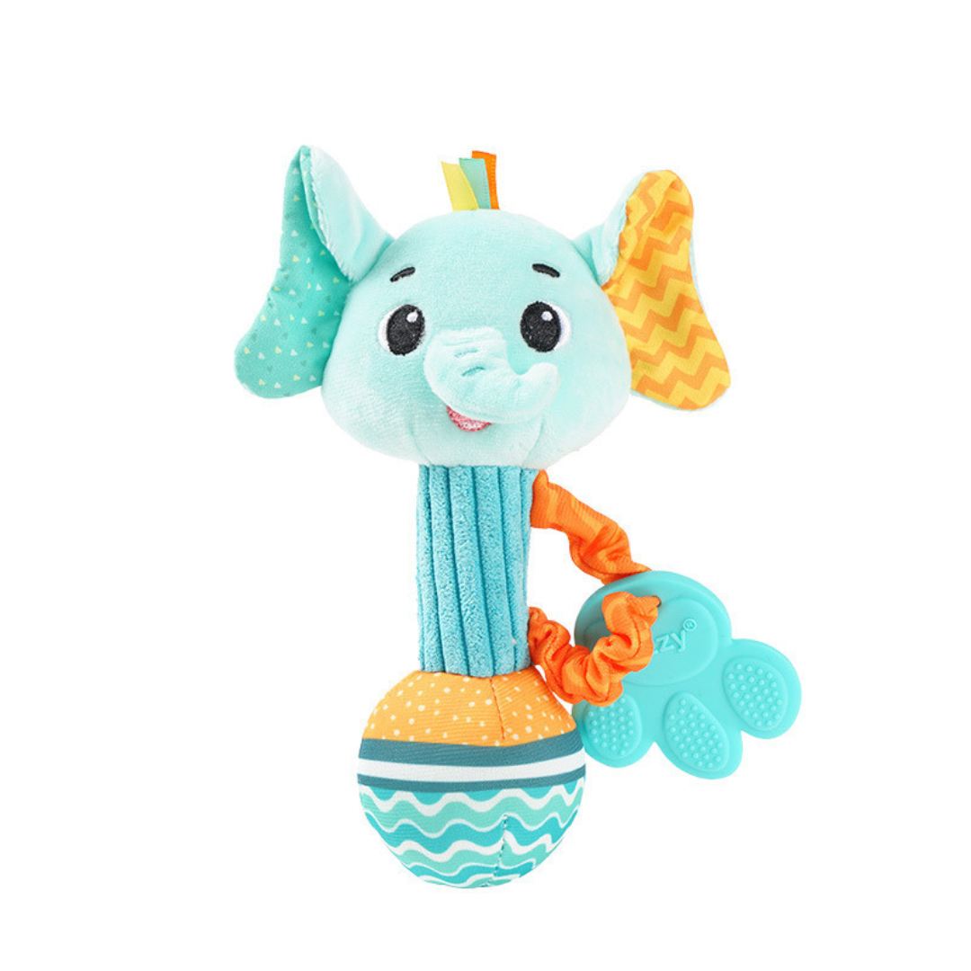 Soothing silicone plush toy for teething babies