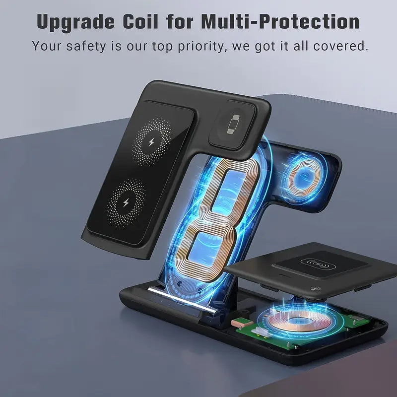 3-in-1 Folding Wireless Charging Station