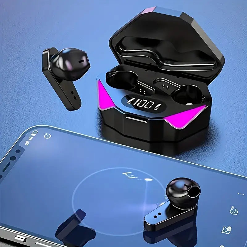 Airwatch TWS Gaming Earbuds – LED Display, Bluetooth 5.3, Deep Bass & Noise Cancelling Mic