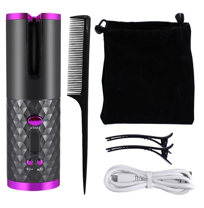 Rechargeable Automatic Hair Curler Women Portable Hair Curling