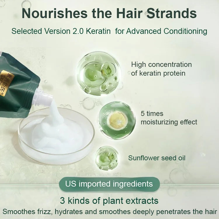 💕BUY MORE SAVE MORE💕 Polypeptide Keratin Hydrating Smoothing Hair Damage Repair Cream