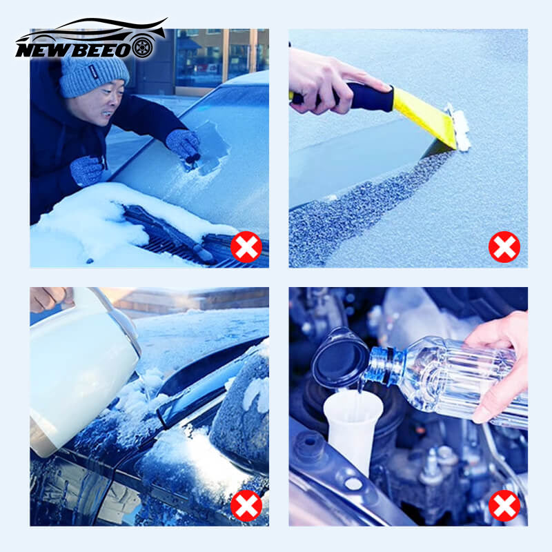 ❄️-45℃ Ultra-Fast Ice Melting, Non-Toxic Windshield Defroster 🚗 Multi-Use for Windows/Headlights/Doors (Protects Paint & Wipers)🛡️
