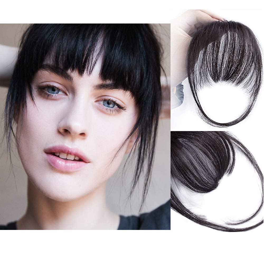 🎀Hot Sale 50% OFF🎀Clip In Bangs 100% Human Hair Extensions Air Bangs