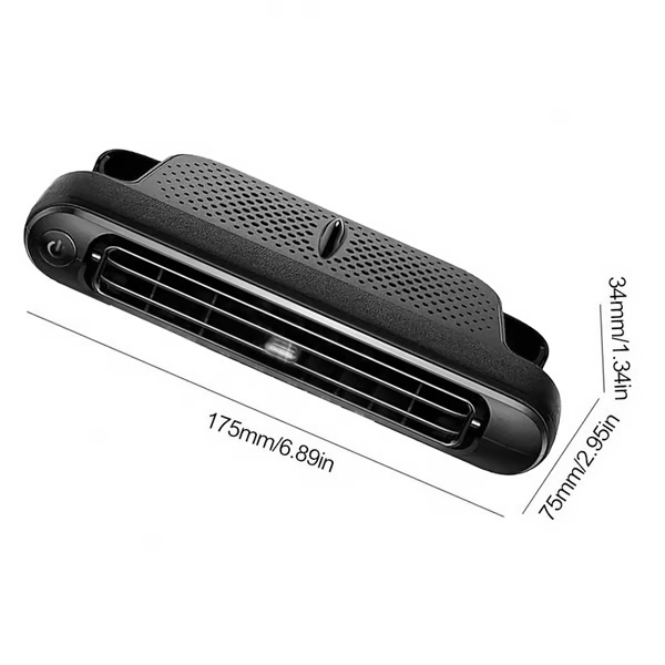 Car Seat Fan USB Plug-in Dual Turbo High Wind Power Car Interior Rear Pillow Car Fan