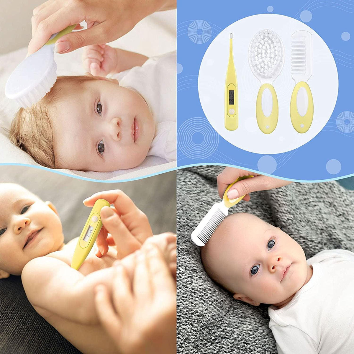 Baby Grooming Kit - 16PCS Newborn Baby Care Accessories Safety Cutter Nail Care Set