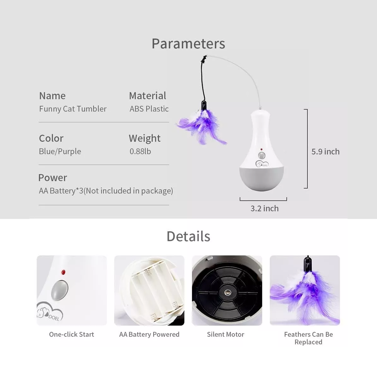 Cat Interactive Toys – Stimulating Motion Toys for Exercise, Hunting & Fun