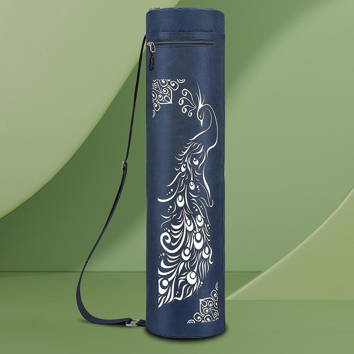Yoga Mat Bag - Full-zip Exercise Yoga Mat Carry Bag Durable Waterproof Oxford Cloth With 2 Cargo Pockets | Extra Wide | Adjustable Shoulder Strap