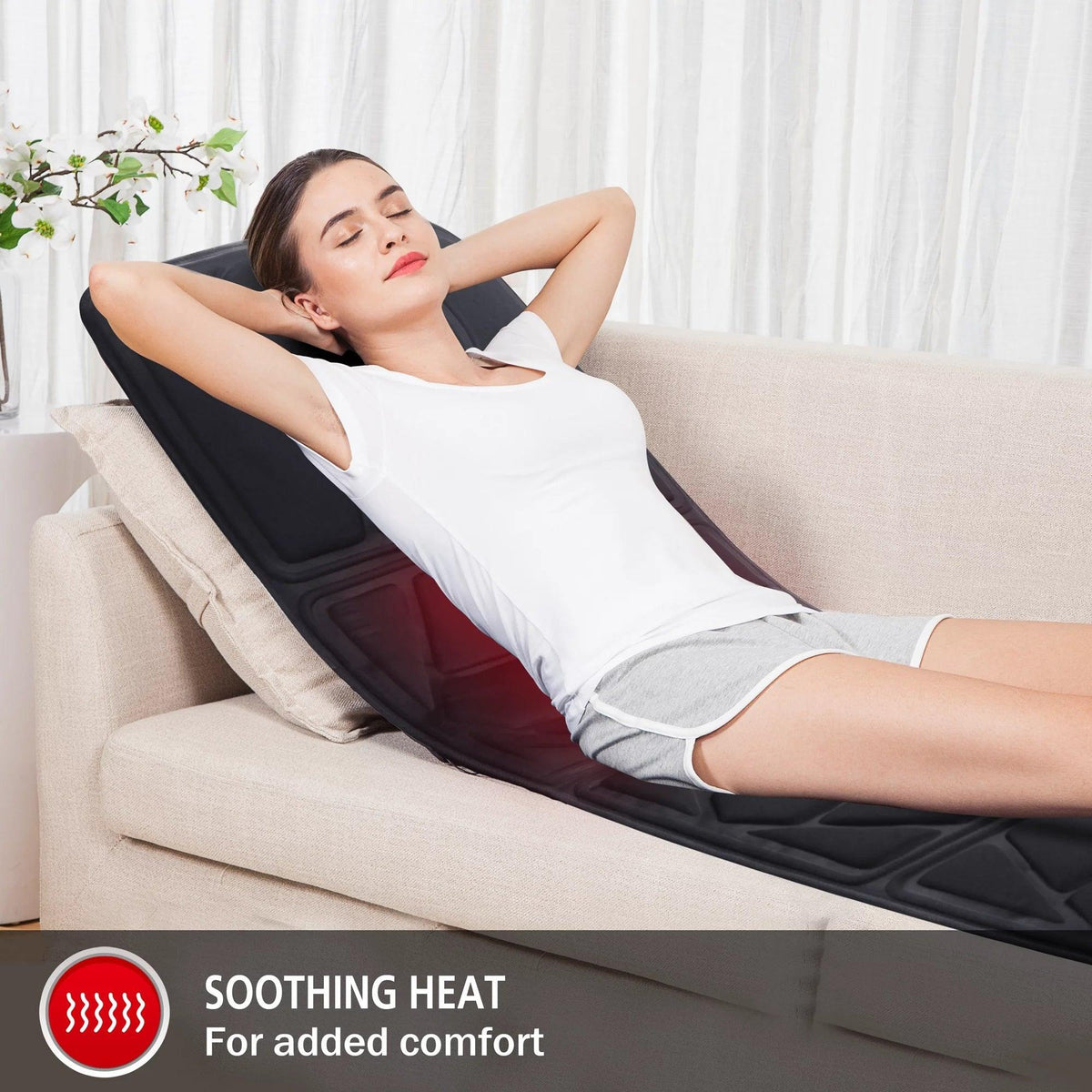 Full Body Massage Mat UK - Massage Mat with Heating, Massage Pad with 10 Vibrating Motors