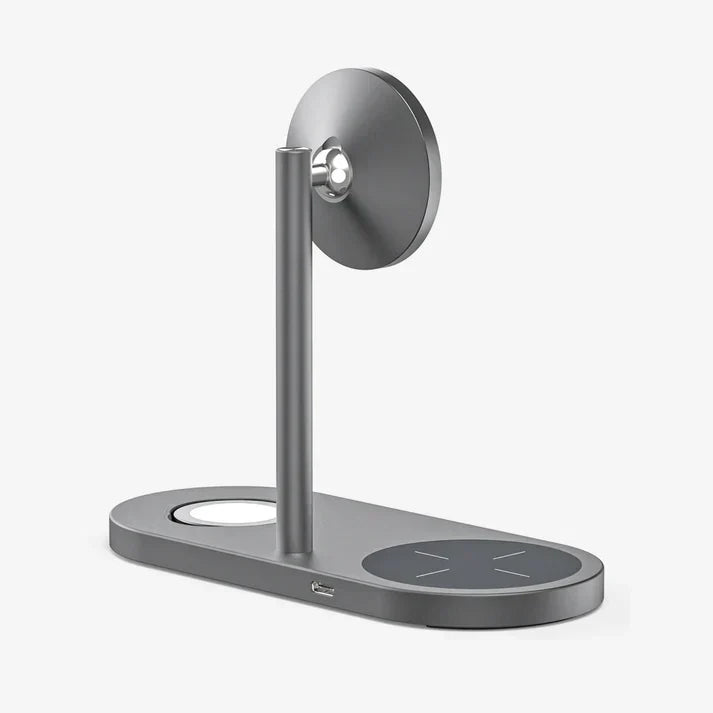 3-in-1 Wireless Charging Stand – Fast Magnetic Charger for Phone, Watch & Earbuds