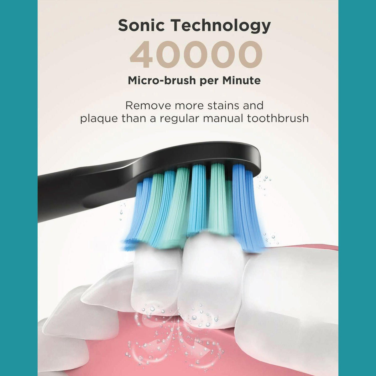 Rechargeable Power Toothbrush - 4/12X Brush Heads Electric Toothbrush Power Toothbrush ADA Accepted