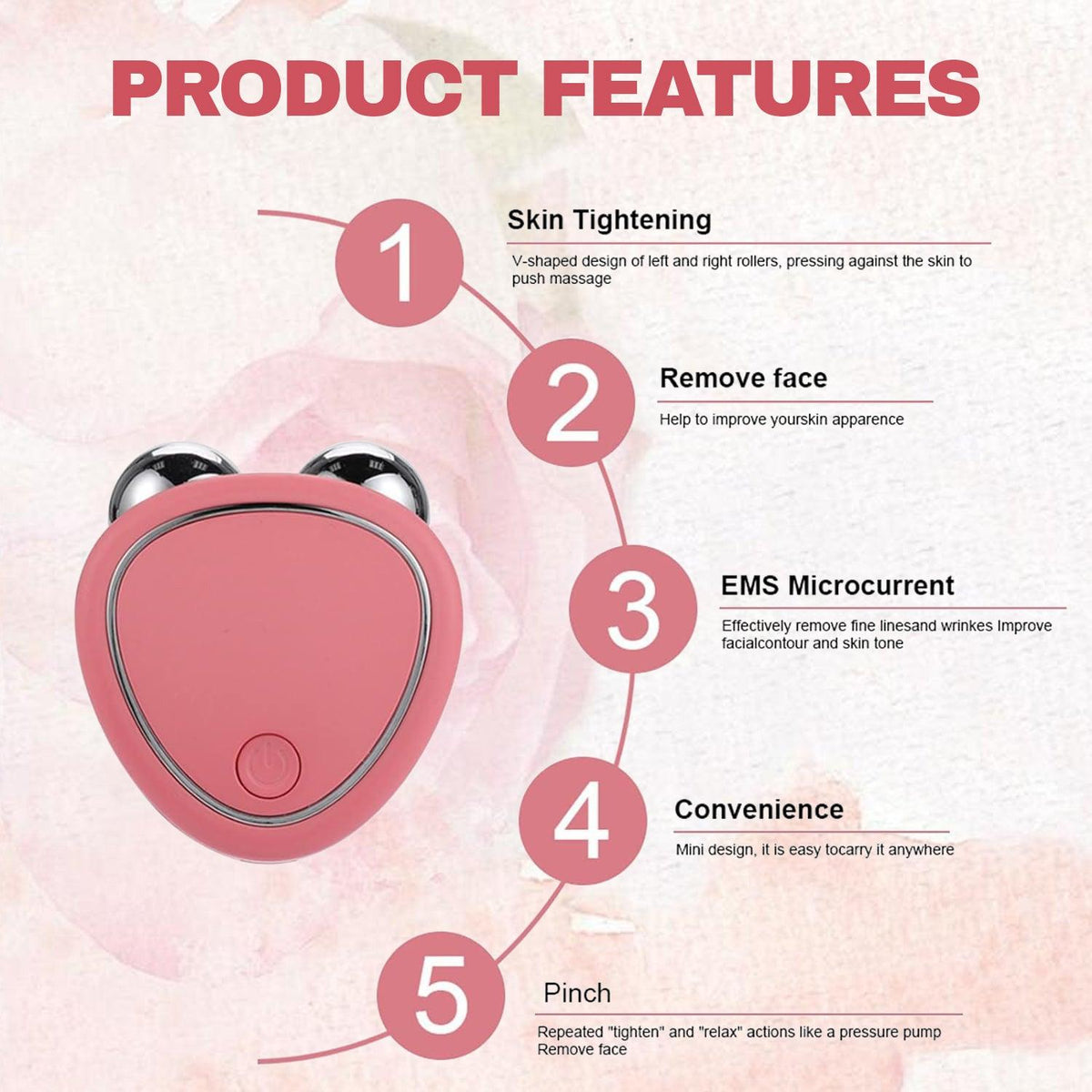 Best Microcurrent Face Device - EMS Face Skin Facial Beauty Machine Tightening Lifting Tools