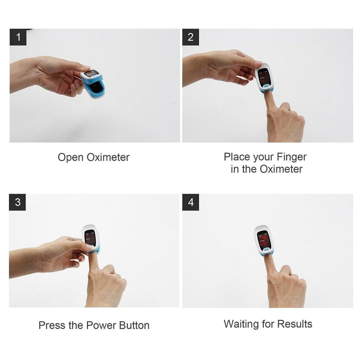 Pulse Oximeter Monitor - Fingertip Pulse Oximeter Monitor Blood Oxygen Saturation Heartbeat SpO2 PR PI UK Oxygen Monitor Pulse Oximeter Blood Saturation