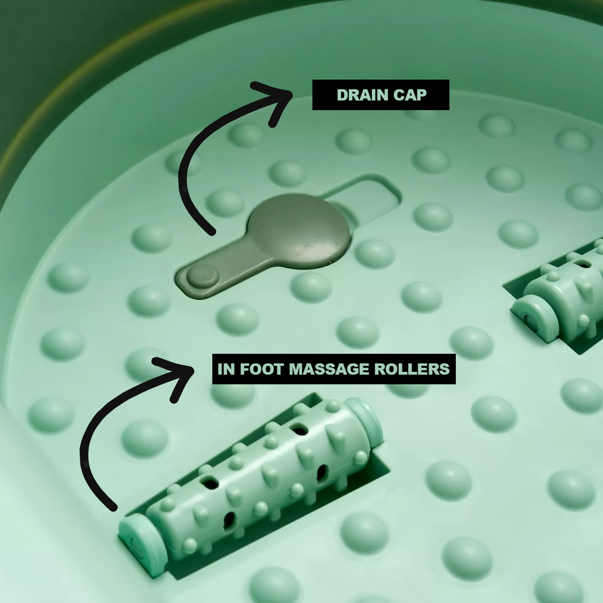 Foot Spa Bath Massager – Foldable Soaking Tub with Bubble & Roller Massage