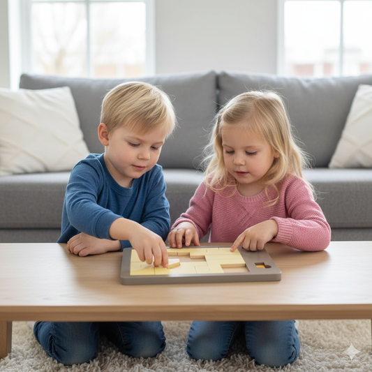Wooden Tangram puzzle game