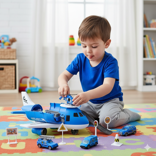 Aircraft and Vehicle Play Set