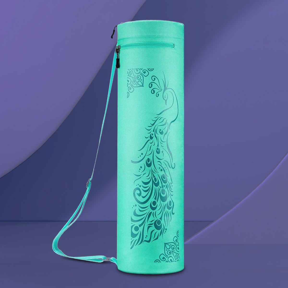 Yoga Mat Bag - Full-zip Exercise Yoga Mat Carry Bag Durable Waterproof Oxford Cloth With 2 Cargo Pockets | Extra Wide | Adjustable Shoulder Strap