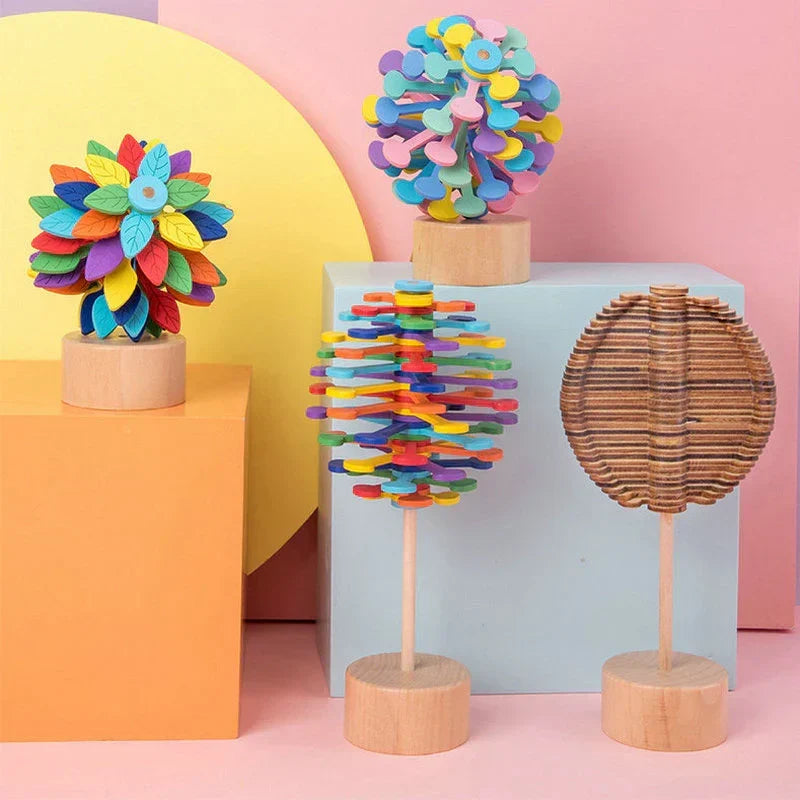 Wooden Spinner Toy - Relaxation and Focus Enhancer