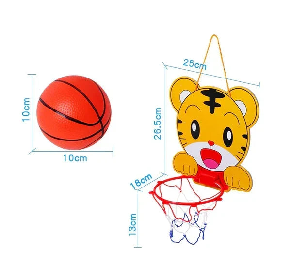 Cute animal basketball set for children