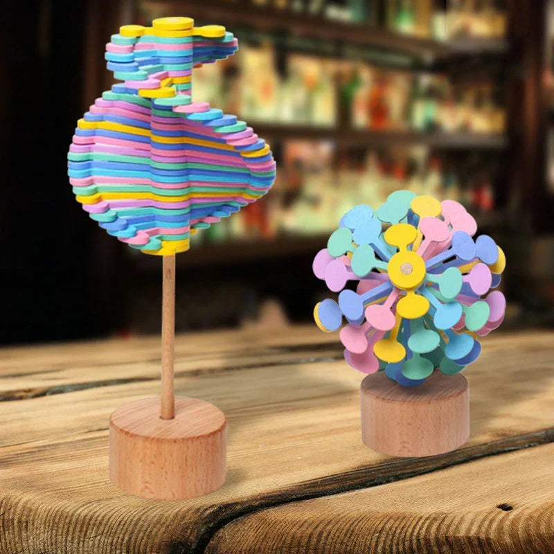 Wooden Spinner Toy - Relaxation and Focus Enhancer