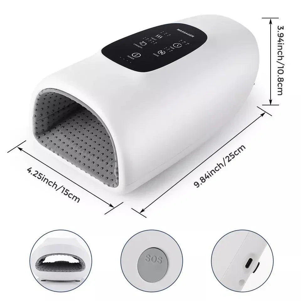 Hand Massager Machines - Electric Hand Massager for Palm Massage Cordless Heat Accupressure Massager
