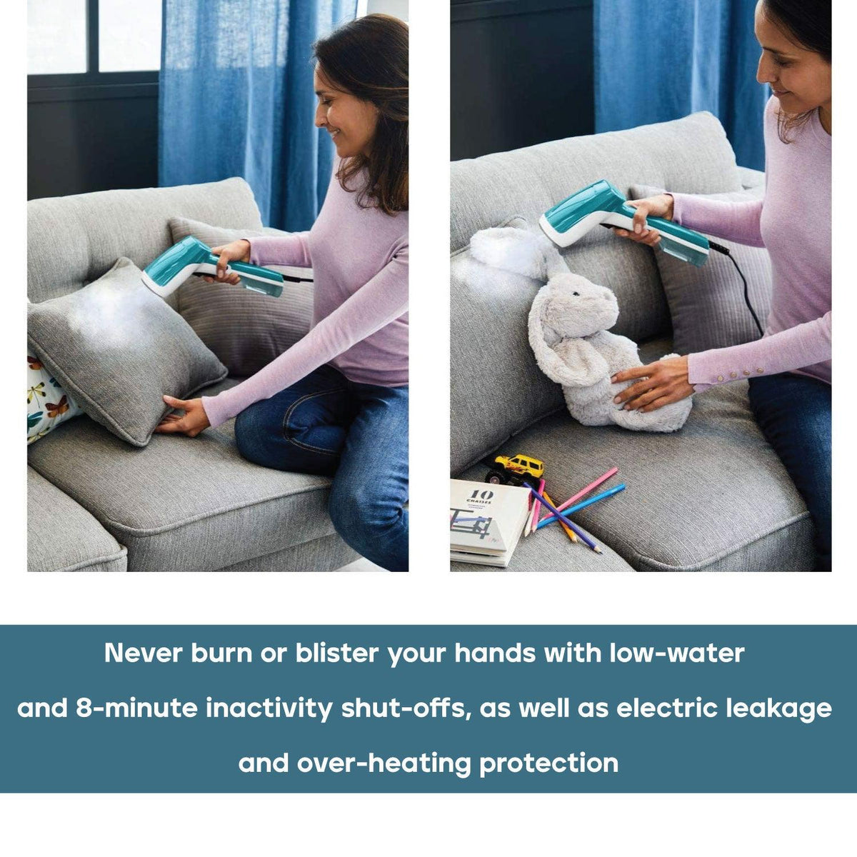Portable Steamer for Clothes - Steam First Handheld Garment Steamer 1300W